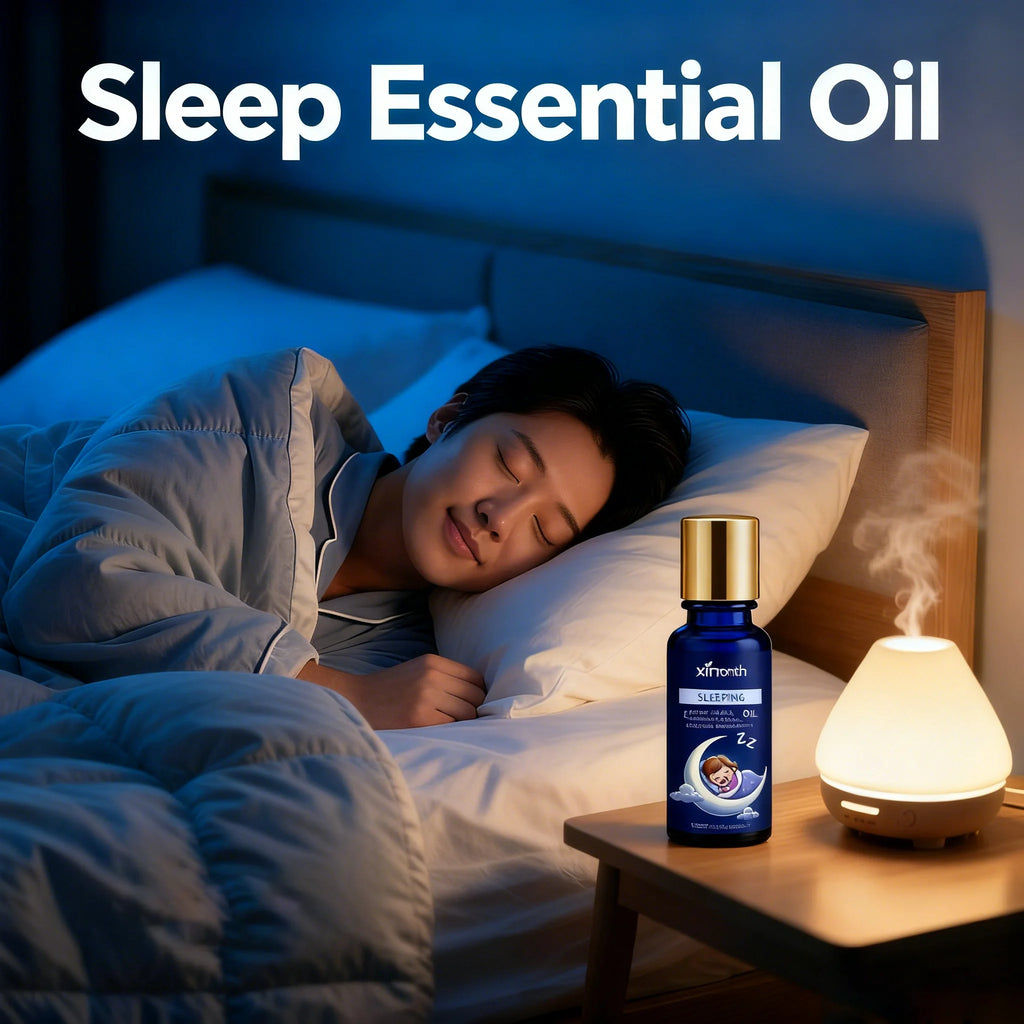 Lavender Sleep Essential Oil Aromatherapy Anti Fatigue Stress Anxiety Relaxing Body Mind Improve Insomnia Aromatic Sleep Aid Oil