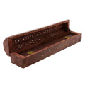 Wooden Incense Holder Insence Insense Burner Ash Catcher Traditional Hollow Out Incense Stick & Cone Ash Holder Storage