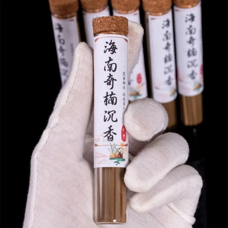 10g Hainan Qinan Agarwood Non-stick Powder Incense Stick Household Indoor/bedroom/soothing Sleep/air Purification Aromatherapy