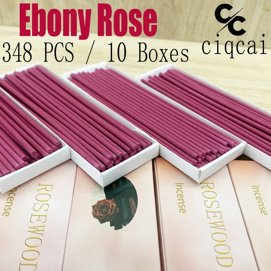 High-Quality Chinese Agarwood Incense with Rose Scent, 12cm Long Natural Incense Sticks, 35 Sticks/Box, Made from Agarwood and Rose Powder, Strong and Long-Lasting Fragrance, Refreshing and Invigorating, Purifies the Air, Suitable for Home, Office, Hotel,