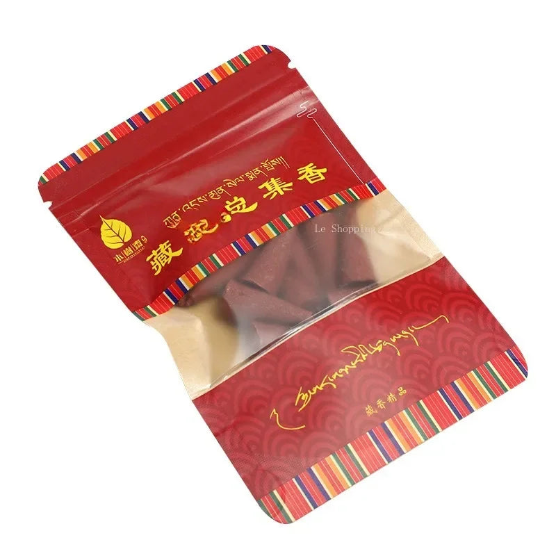 Natural Tibetan Incense/Tower Incense Temple Ancestral Home Indoor Home Purification Air/Peace of God To Help Sleep Aromatherapy