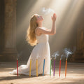 24pcs Sandalwood Incense Sticks for Meditation & Air Purifying
