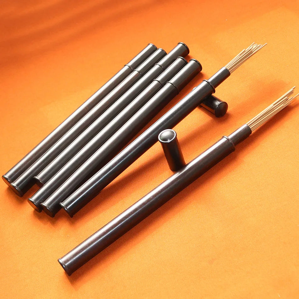 8g Genuine Cambodia Oudh Wood Incense Sticks Ebony Wood Tube Storage Natural Strong Honey Fragrance Smell Scents Yoga Meditative