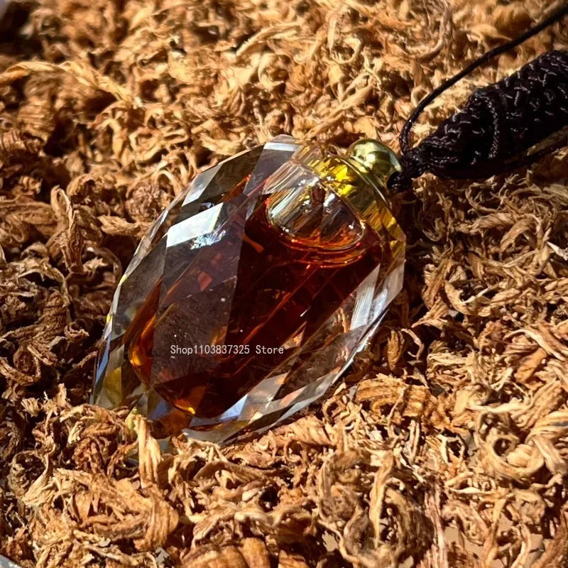 1.5g Natural Qinan Agarwood Essential Oil Crystal Pendant Indoor/office/car Sachet/Soothing Fragrance/long-lasting Aromatherapy