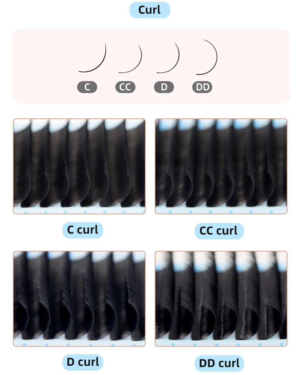 AGUUD Bottom Lash Extension J B Curl 0.03/0.05/0.07/0.10/0.15/0.20 Matte Premium Mega Volume Classic Cashmere Eyelash Extensions