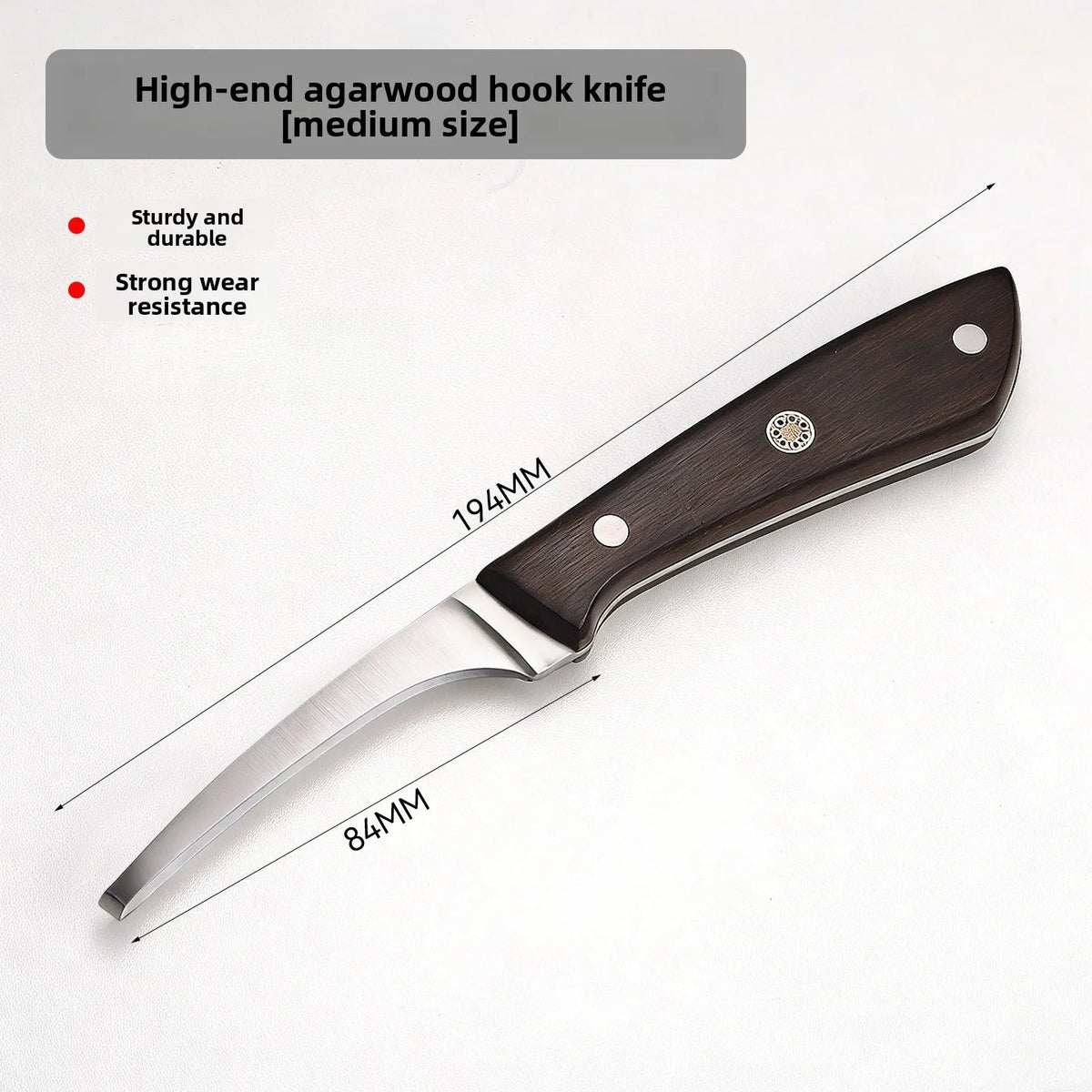 High Hardness Stainless Steel Hook Knife Sharp Wood Carving Tool For Agarwood DIY Woodworking Craft Hot Sale