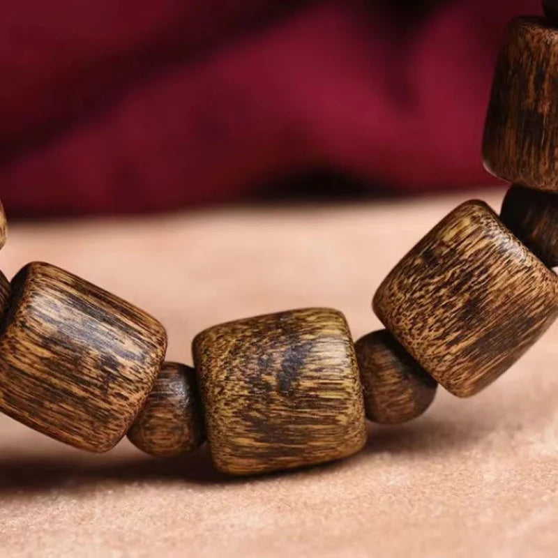 Natural Agarwood Bracelet 16mm Round Beads