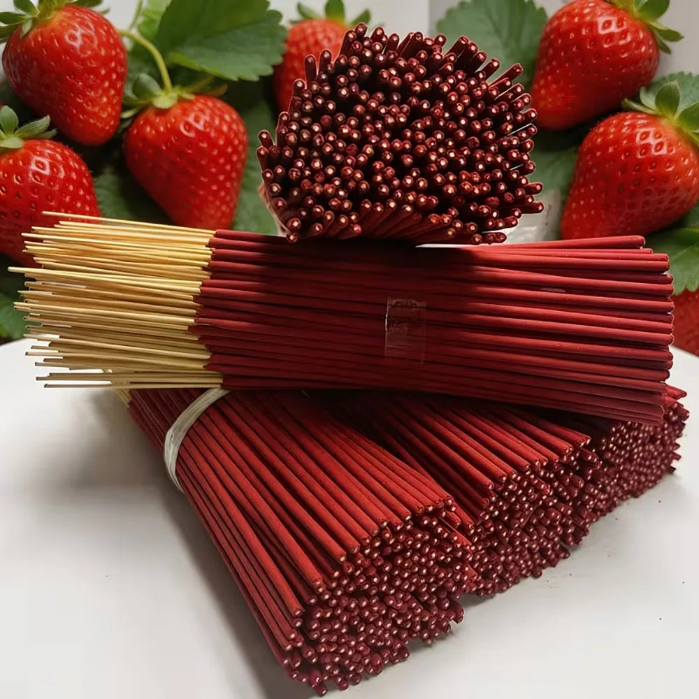 Premium Strawberry Sticks 23/53/123/177, 22.5cm - Natural Air Purifiers, Ideal for Relaxation, Meditation, and Home Decor - Perfect Gifts for Halloween, Christmas, Easter, Thanksgiving, and Any Occasion