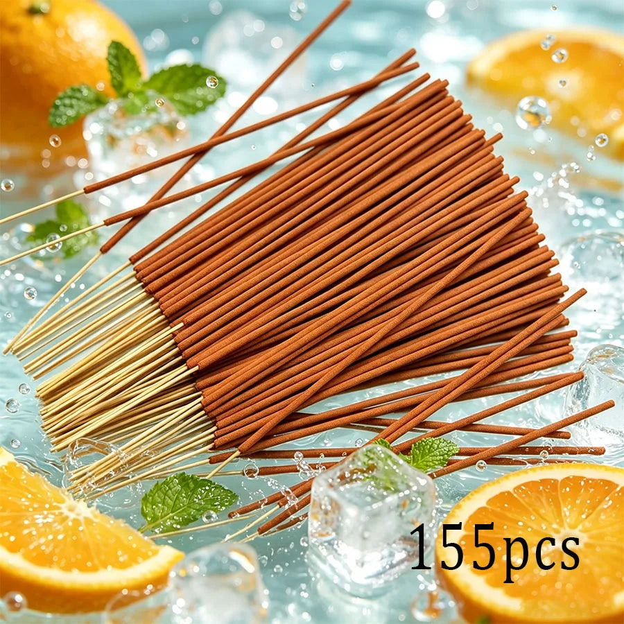 Citrus-Scented Incense Sticks, 22.0cm - Long-Lasting Fragrance, Natural Wood Scent, Suitable for Yoga, Meditation, Relaxation, and Sleep Aid - Perfect for Home Decor, Hotels, and Spas