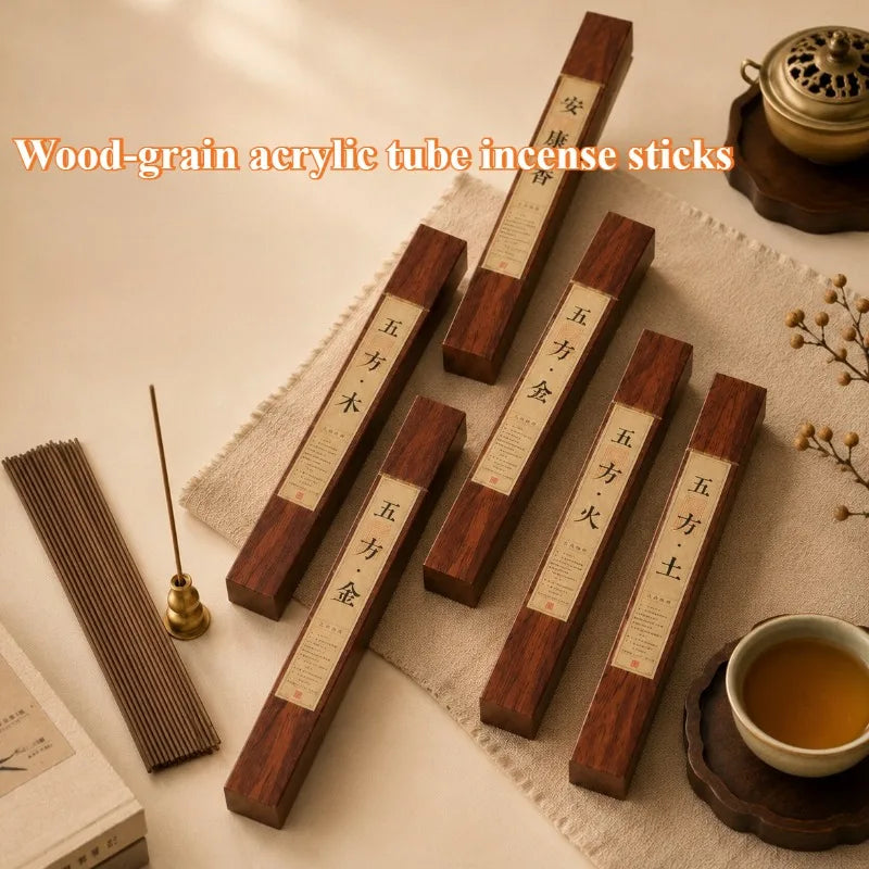 21CM 30g Line Incense Series Agarwood Sandalwood Five Elements Tibetan Incense Home Office Yoga Meditation Lasting Fragrance