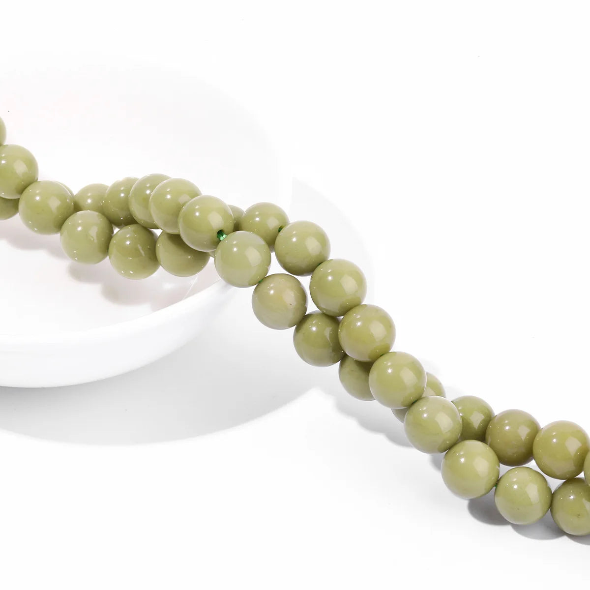 4 6 8 10mm Natural Stone Avocado Alxa Stone Beads Round Loose Spacer Bead For Jewelry Making Diy Necklace Bracelet Accessory