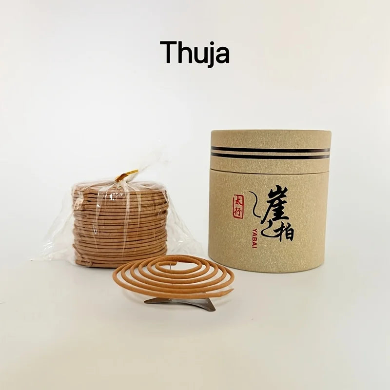 A Set of 24 Sandalwood Incense Sticks, Which Can Be Used to Make 48 Incense Tablets, Is Perfect for Purifying the Air and Eliminating Odors It Is an Ideal Choice for Home Cleaning, Meditation, Yoga, and Clearing Away Negative Energy, Suitable for Home and