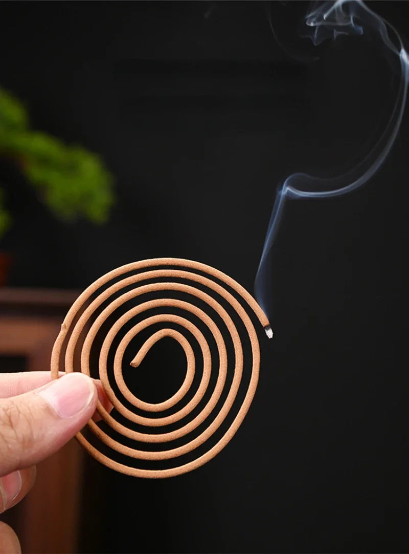 Natural 120 Plate Sandalwood Jasmine Coil Incense Aromatherapy Toilet Bathroom Household Refreshing Incense Lavender