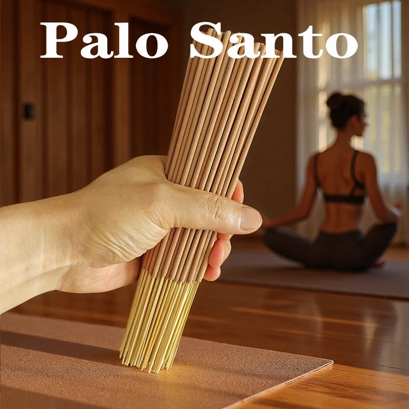 30/90pcs Natural Palo Santo Incense Sticks Premium Peruvian Sacred Wood Fragrance Suitable for Yoga Meditation Purifying Ideal