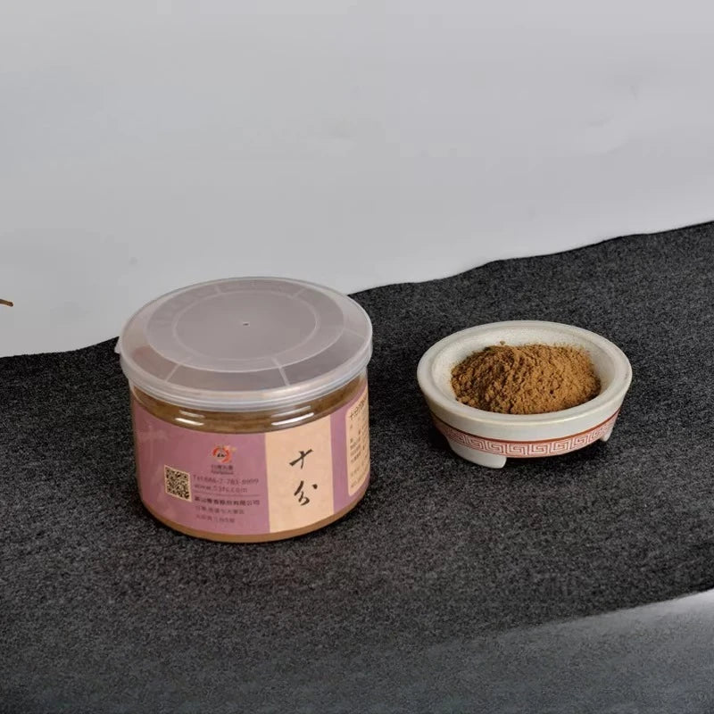 80g Pure Natural Agarwood Powder Offering Worship Buddha Boost Energy Soothe Mind Purify Air Pray Blessings Household Tea Room