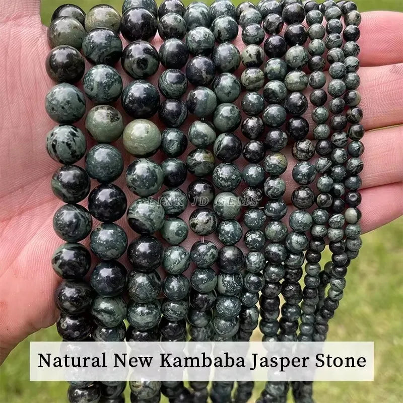 Natural Dragon Bloodstone Bead Round Loose Spacer 4 6 8 10 12mm Seed Beads For Jewelry Making Diy Necklace Bracelet Accessory