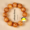 Amber Wood Beads Bracelet 20mm Ethnic Style