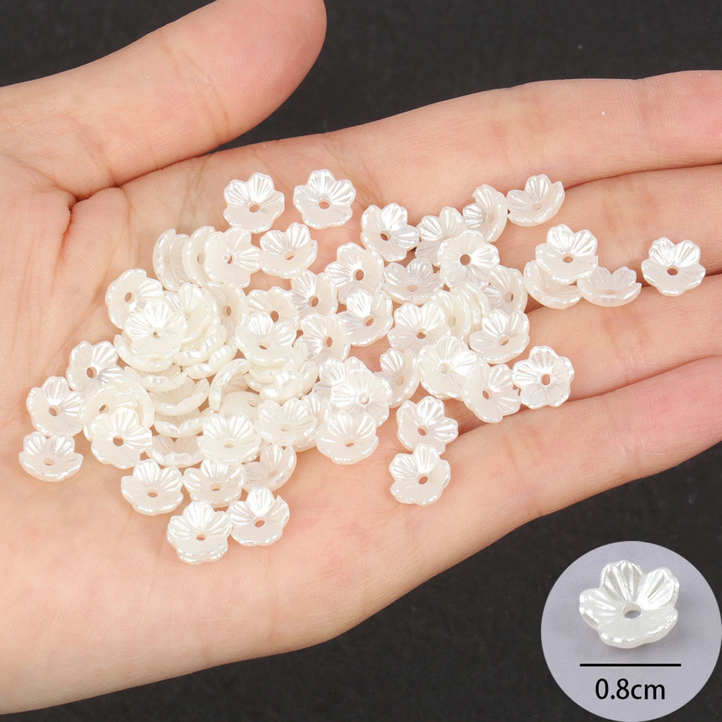 50pcs 100pcs Flower Caps Loose Beads for DIY Jewelry Making