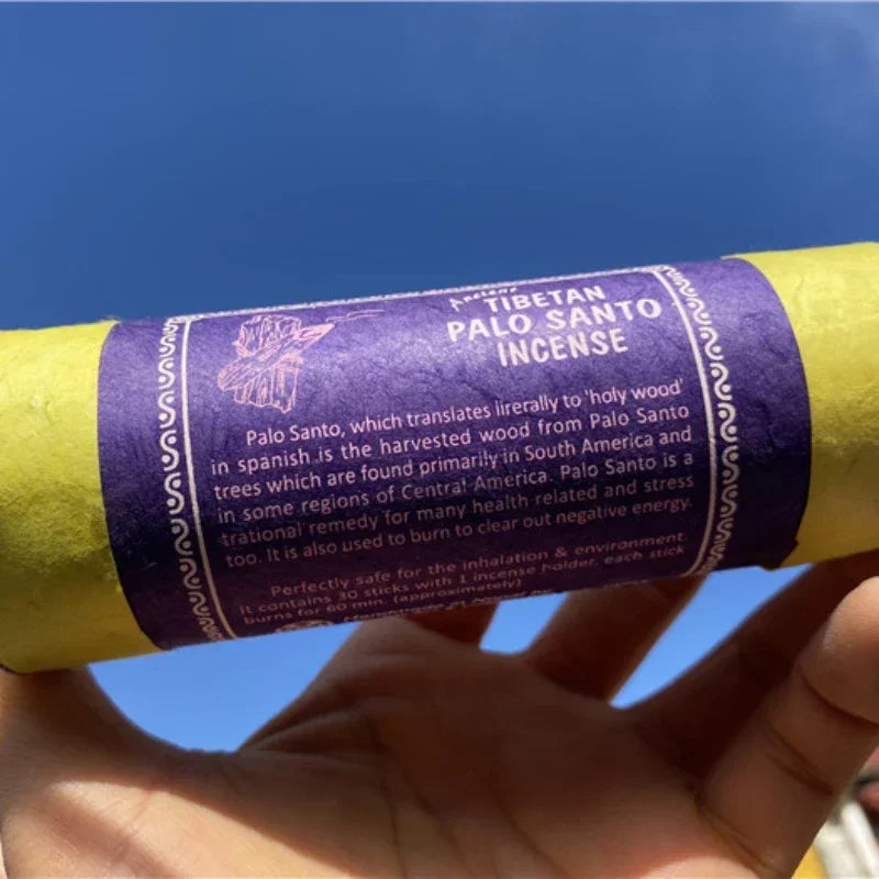 30 Sticks Nepal Pure Natural Palo Santo Incense  DIY Household To Relieve The Spirit Color Short Tube Line Incense NAGCHAMPA