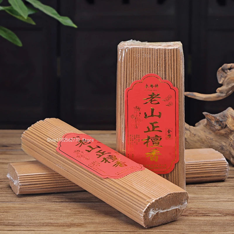 500g Old Shan Sandalwood Buddha Incense Home Indoor/Temple Buddhist Hall Purification Soothing Zen Meditation Kwanyin Incense