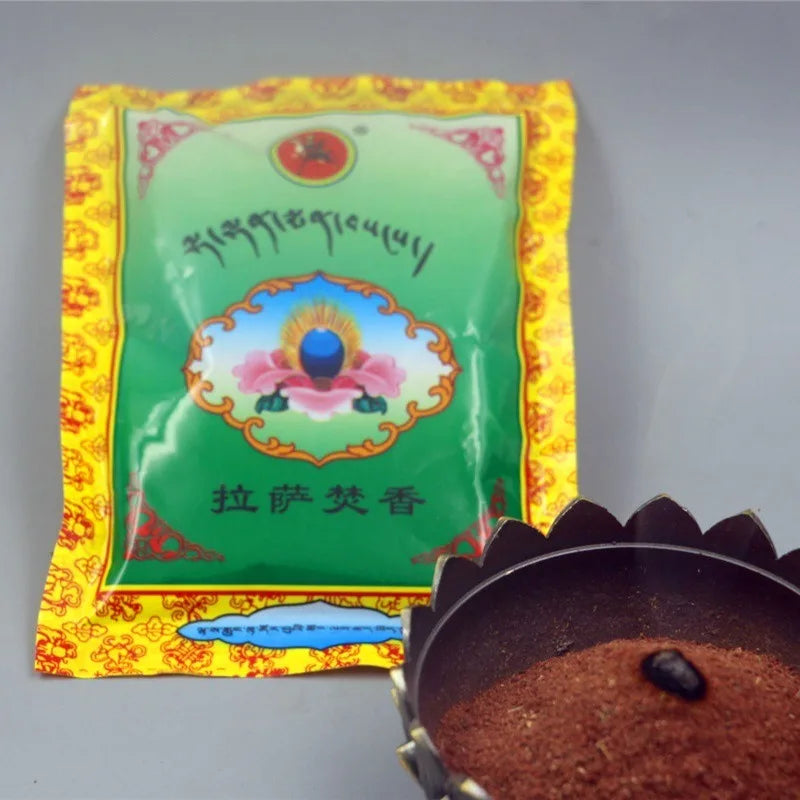 Tibetan Incense Powder Natural Plant Lhasa Burn Incense Home Indoor Tea Room Soothe The Nerves To Purify The Air Incense Powder