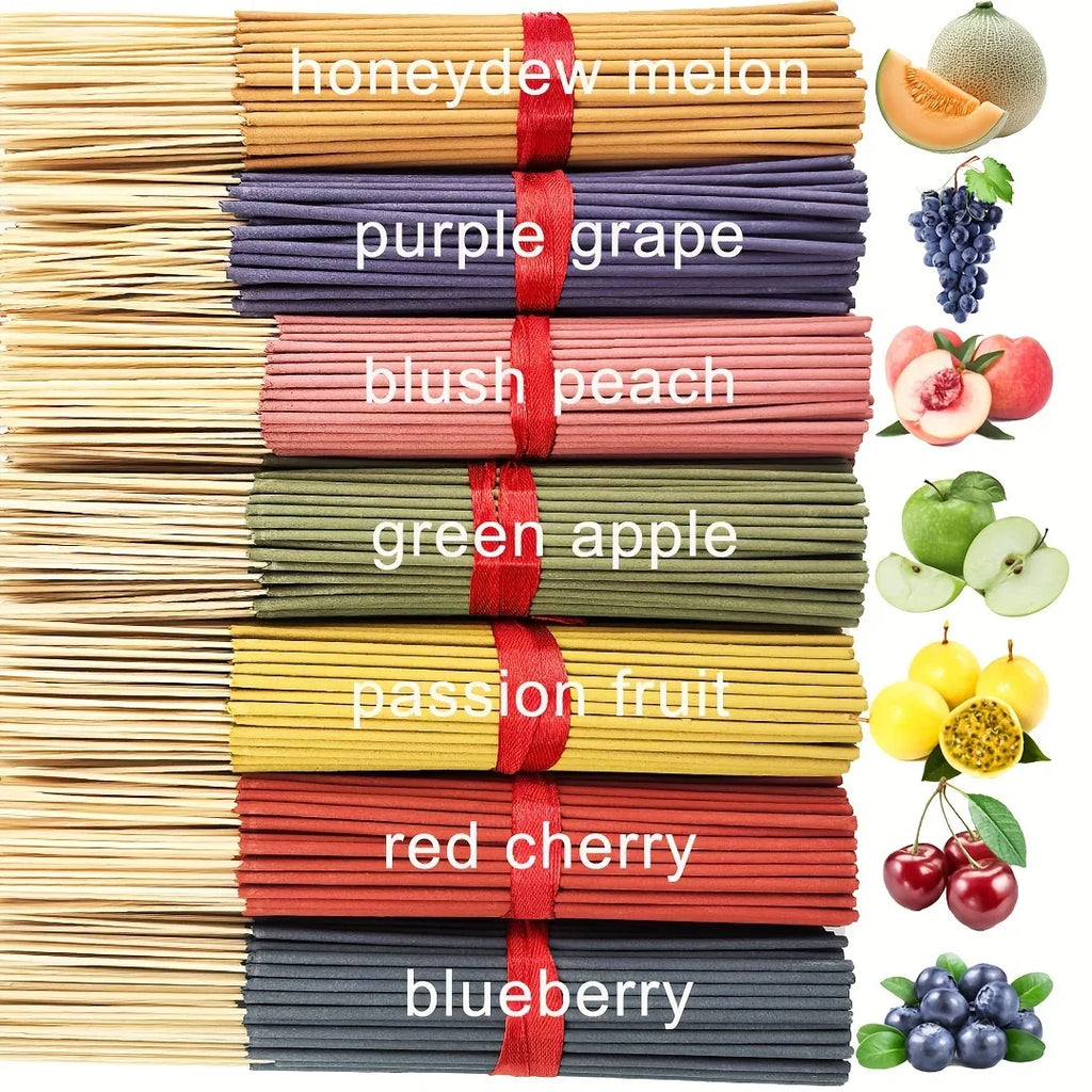 Scented stick fragrance, featuring four seasonal scents: rose, lavender, sandalwood, jasmine, etc. Each pack contains 20 sticks,