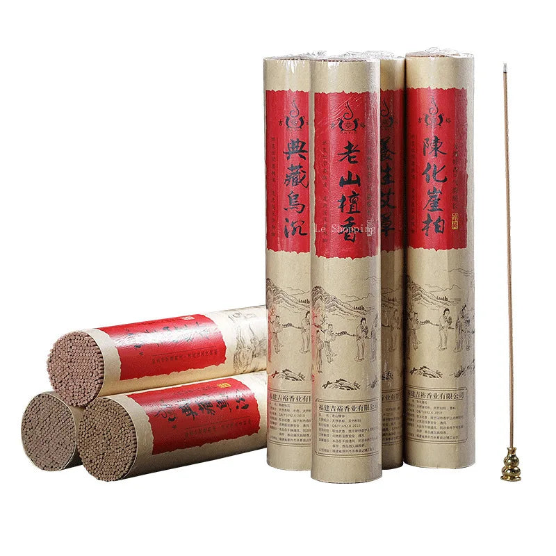 450g Natural Stick Incense Old Mountain Sandalwood Cliff Cypress Agarwood Yoga Home Worship of Buddha Meditation Joss Stick