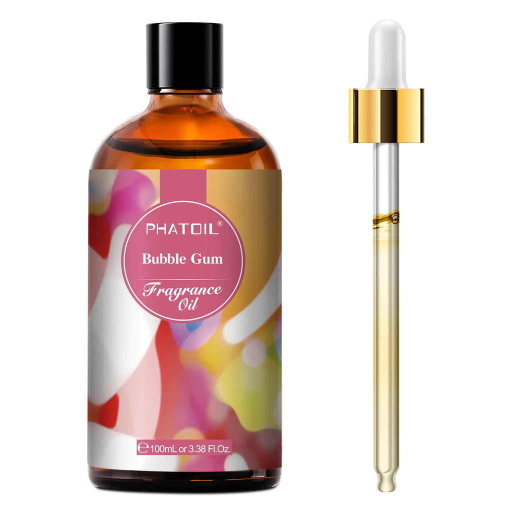 PHATOIL 100ml Fragrance Oil with Dropper White Musk Orange Blossom Bubble Gum Baby Powder Coffee Essential Oil For  Aromatherapy
