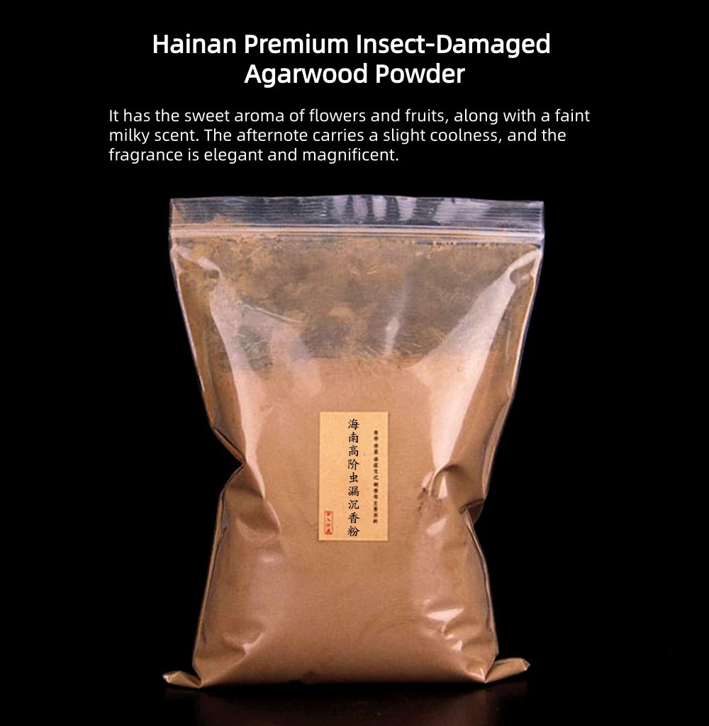 Natural Agarwood Powder 100g for Incense & Aromatherapy