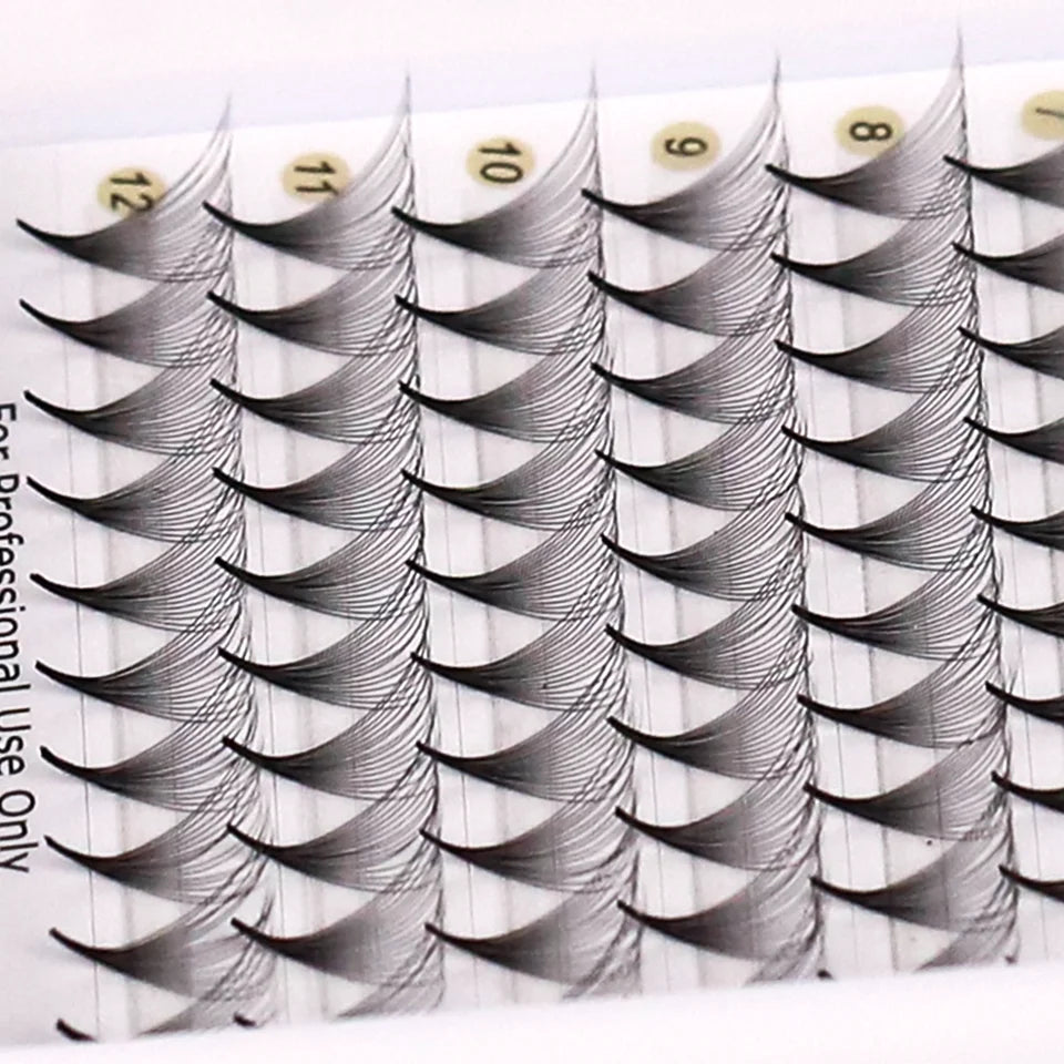 Pre-made Volume Fans Lashes, Sharp Stem, Pointy Base