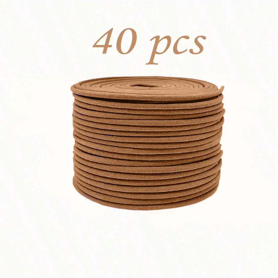 Sandalwood Spiral Aromatherapy Sticks, 40/88 Coils, with a Pleasant Sandalwood Scent, Suitable for Meditation, Yoga, and Home Air Freshening, with a Long-Lasting Fragrance