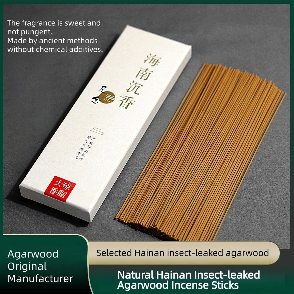 Hainan Agarwood Incense Sticks 50g, Natural Air Purifying