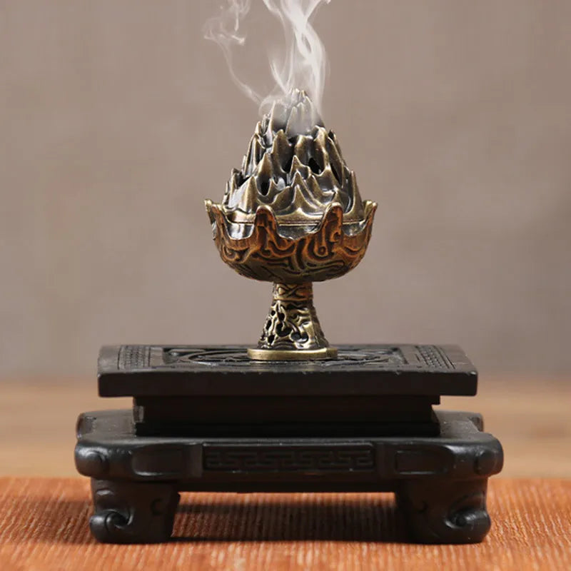 Small Xiangyun Non Stick Powder Pan Goose Pear Tent Fragrance Hainan Agarwood Sandalwood 42pc Pan Fragrance Alloy Incense Burner