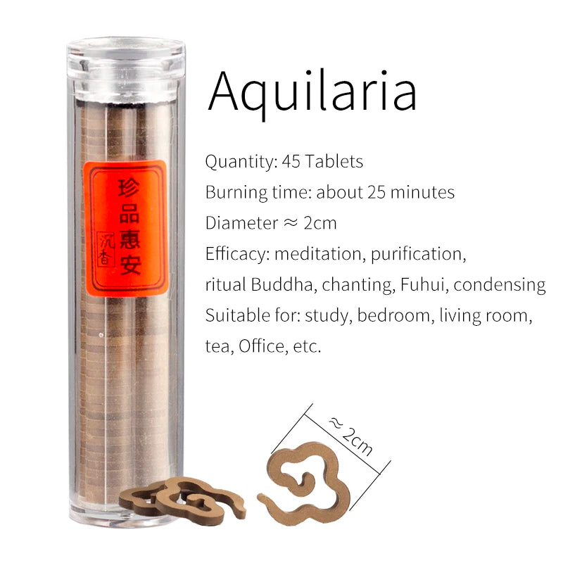 Natural Aquilaria Agarwood Coil Incense for Meditation