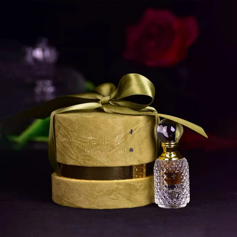 1g/3g Hainan Green Qi Nan Agarwood Essential Oil/Tearoom Study Yoga Bedroom Purify The Air Remove Odors and Calm The Nerves