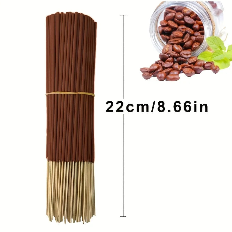 20/55/90/130Pcs Natural Coffee Aroma Sticks - High-Quality Wooden Aroma Sticks for Home Air Purification, Relaxation, Yoga, Office, and Tea Room Use - Perfect for Halloween, Christmas, Easter, Etc., Coffee Bar Accessories