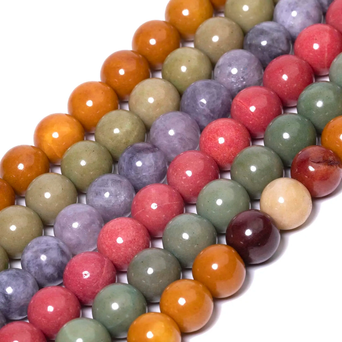 6/8/10mm Mocha Stone Beads Round DIY Jewelry Making