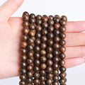 1 Strand Natural Stone Bronzite Bead Round Loose Spacer Beads 4 6 8 10mm for Jewelry Making DIY Bracelets Necklaces Accessories