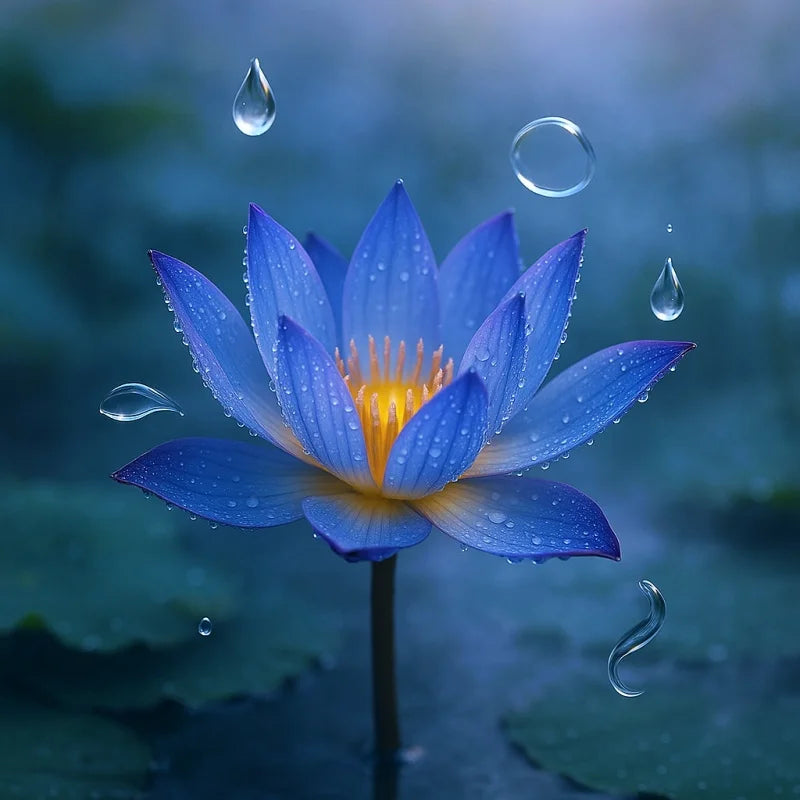 Blue Lotus Essential Oil 100ml for Aromatherapy & Relaxation