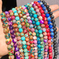 10mm Sea Sediment Jasper Beads for DIY Jewelry Making