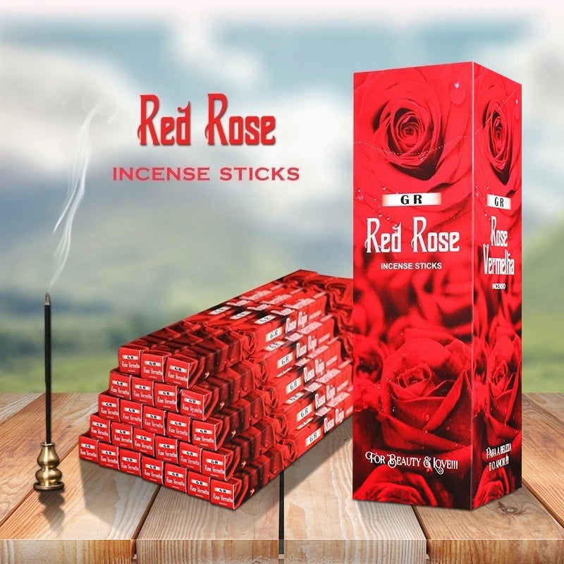 80-200 Sticks India Lavender Incense Jasmine Sage Rose Home Fragrance Bedroom Toilet Air Freshing Tibetan Line Aromatherapy