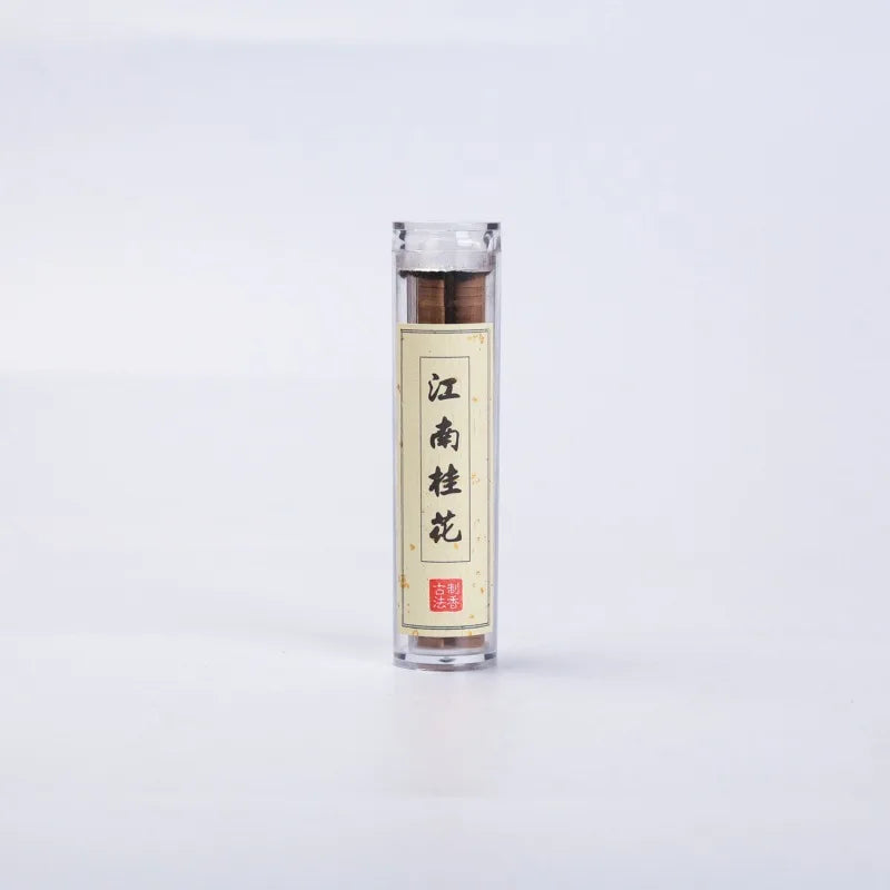 42pcs/tube Mini Natural Disk Incense, Sandalwood Agarwood Jasmine Fragrance, Long-Lasting Aromatherapy for Indoor Zen Meditation