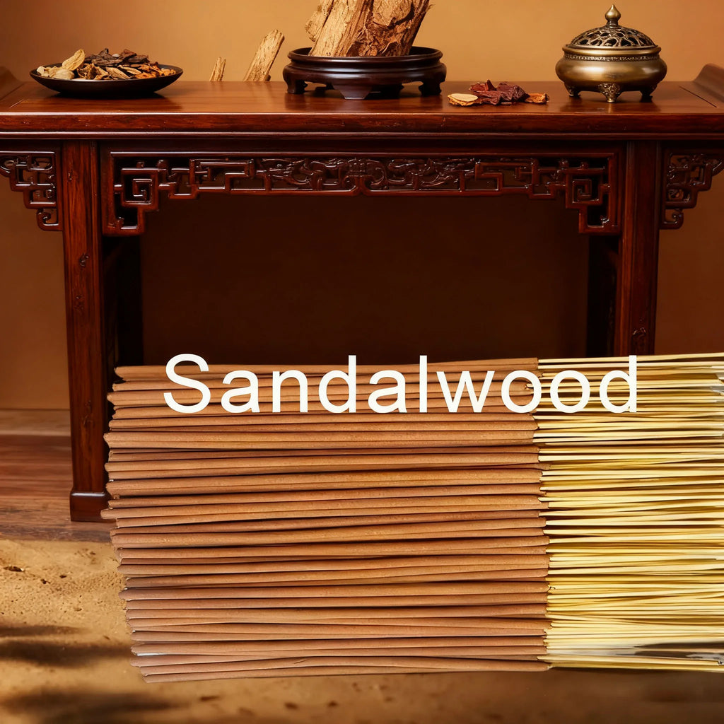 20/50/100/200/400 Sticks, Sacred Wood Incense Sticks, Natural Sandalwood Scent, Healthy and Harmless Home Decor Incense, Safe and Long-Lasting, with a Pleasant Aroma, Suitable for Relaxing in Living Rooms, Study Rooms, Bedrooms, Etc., a Convenient Choice