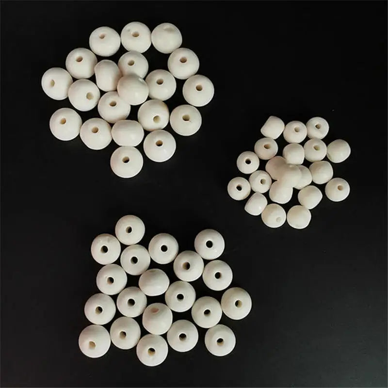 White Yak Bone Beads 100pcs 8-12mm Oval
