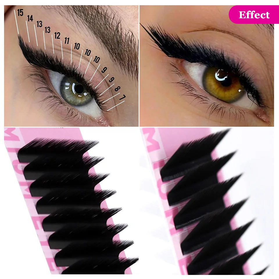 AGUUD LU L Individual Faux Mink Lashes Matte Black