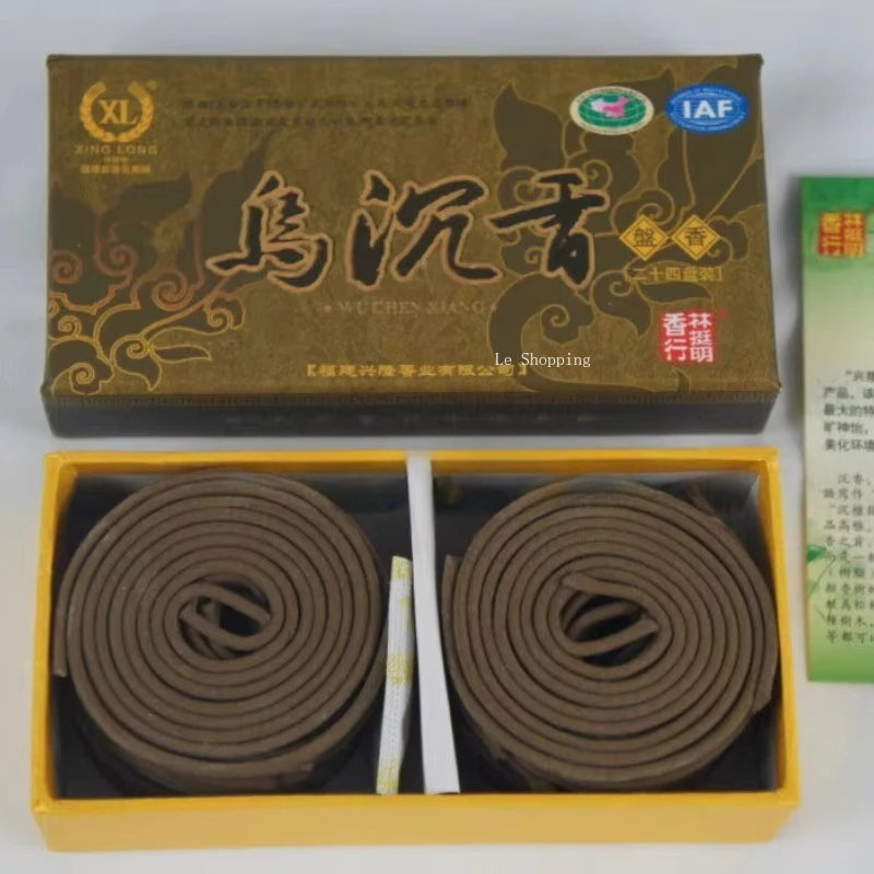 Two Hours Coil Incense Old Mountain Sandalwood Natural Agarwood Temple Worship Sacrificial Ceremonies Indoor Air Purification