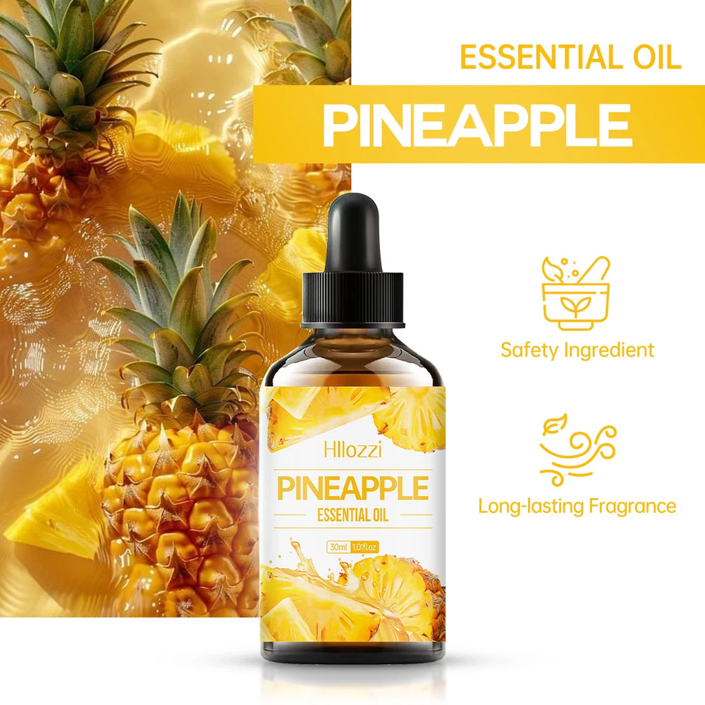 Pineapple Facial Oil deeply nourishes, fresh fruity scent, for skin care, reduces dry hair, suitable for dry hair, unisex