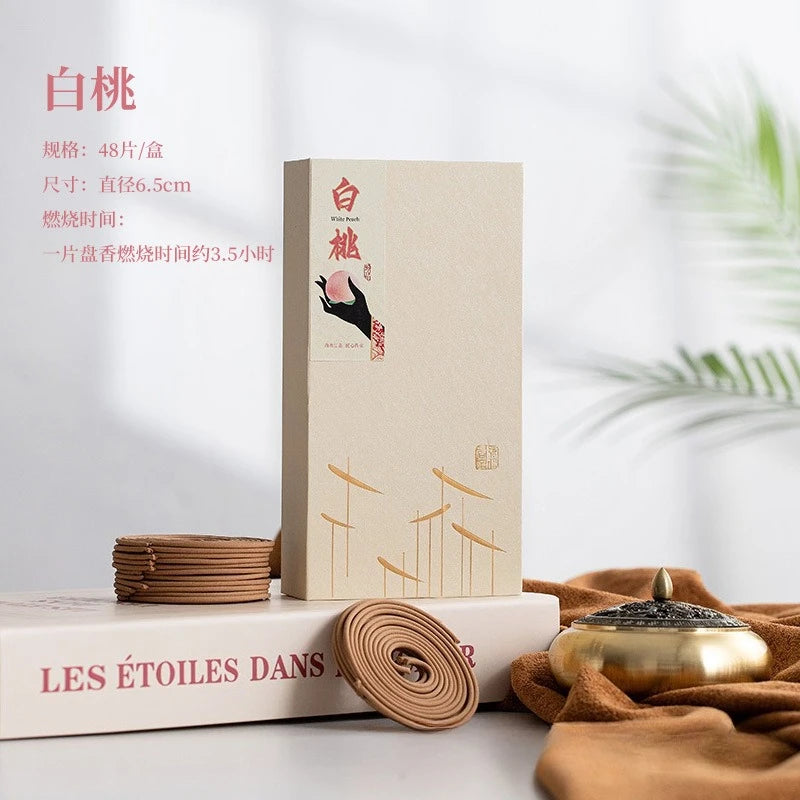 Long Lasting Indoor Home Aromatherapy Coil Incense Sandalwood Agarwood Floral Scent Deodorant for Goose PearChamberOsmanthus