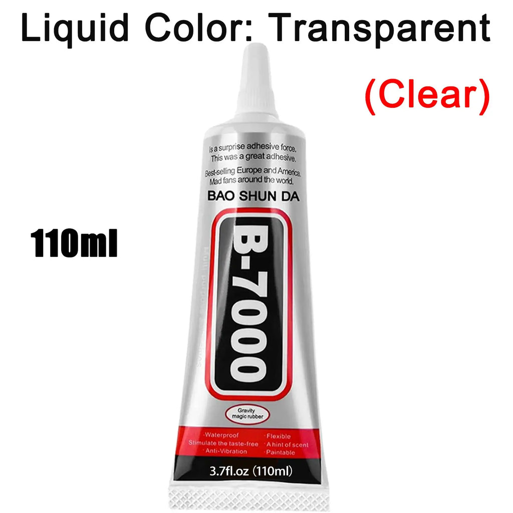 B7000 Semi-Fluid High-Viscosity Clear Adhesive for Gemstones, Diamonds, Rhinestones, and Jewelry Making – 15ml