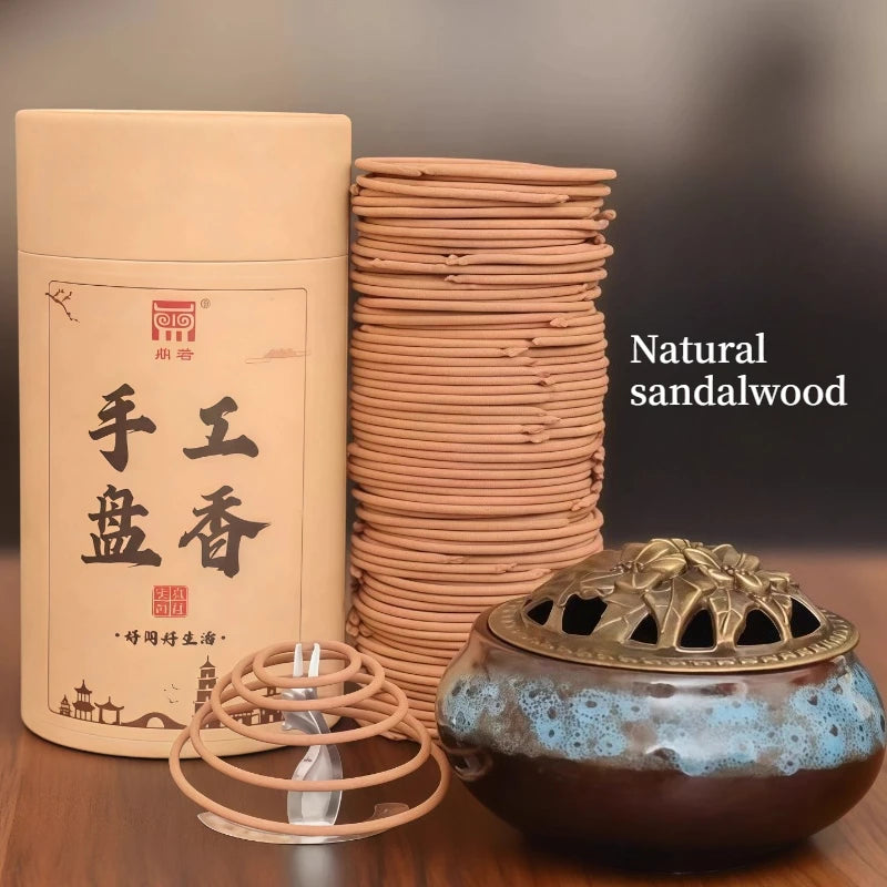 Agarwood Incense Coil Sandalwood Home Long-lasting Natural Osmanthus Jasmine Sleeping Incense Sleep Aromatherapy Purifying Air